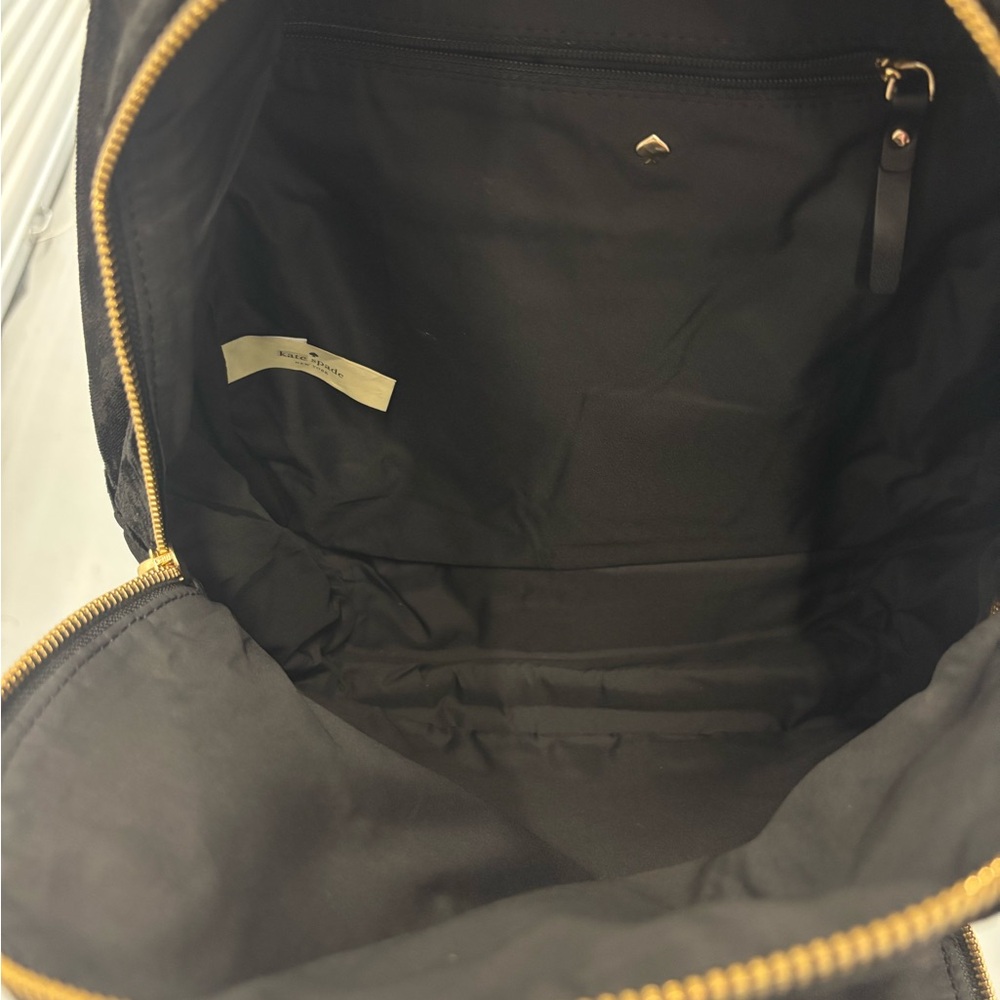 Kate Spade Black Velvet Backpack-Watson Lane Velvet Hartley - Picture 15 of 16